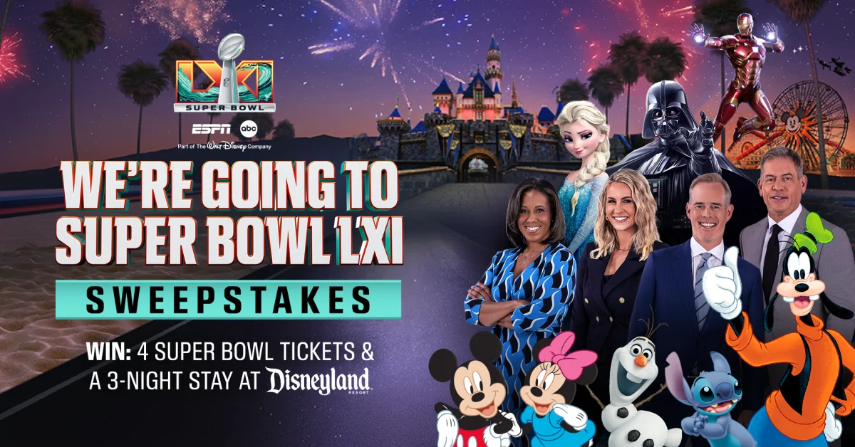ESPN x Disney “Super Bowl LXI” Sweepstakes